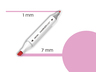 DELI MARKER SKETCH  17 PASTELNO ROZE 70801A-17