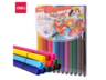 DELI FLOMASTERI   COLORUN  heksagonalni u pvc etuiu 1/12 EC157-12