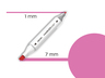 DELI MARKER SKETCH  89 SVETLO ROZE 70801A-89