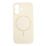 Magsafe Lux iPhone 16, Beige Silikonska Maska