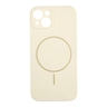 Magsafe Lux iPhone 15, Beige Silikonska Maska