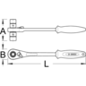 UNIOR Čegrtaljka sa nasadnim ključevima 3/8″ 1621/1BI