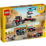 LEGO Kamion s ravnom platformom i helikopterom 31146