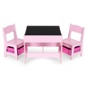 Eco Toys Dečiji set sto i 2 stolice sa tablom za pisanje Pink ECOTOYS ZKC-1B