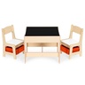 Eco Toys Dečiji set sto i 2 stolice sa tablom za pisanje Wood ECOTOYS ZKC-1C