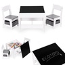 Eco Toys Dečiji set sto i 2 stolice sa tablom za pisanje White ECOTOYS ZKC-1A