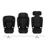 KINDERKRAFT AUTOSEDISTE FIX2GO I-SIZE 76-150CM BLACK KCFI2GO0BLK0000