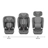 KINDERKRAFT AUTOSEDISTE FIX2GO I-SIZE 76-150CM GREY KCFI2GO0GRY0000