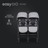 Eurocart easy go echo cloudy grey kolica za blizance W/EA/ECHO/CG