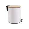 ESTIA ES02-12731 KANTA ZA OTPATKE METAL BAMBUS SA PEDALOM 5L BELA