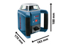 BOSCH Professional građevinski laser GRL400H + laserski prijemnik LR1 + stativ BT152 + merna letva GR2400 + kofer 06159940JY