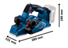 BOSCH Professional akumulatorsko rende GHO 185-LI, SAMO ALAT