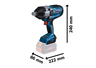 BOSCH Professional GDS 18V-1050 H akumulatorski udarni odvrtač, solo alat