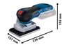 BOSCH Professional akumulatorska vibraciona brusilica GSS 18V-13, L-BOXX 136 kofer, Solo alat