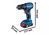BOSCH Professional set aku alata GDX 18V-285 akumulatorski udarni odvrtač-odvrtač + GSB 185-LI akumulatorska bušilica-odvrtač (2x2.0Ah akumulator, punjač GAL 18V-20, kofer)