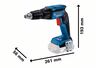 BOSCH Professional akumulatorski odvrtač za suvu gradnju GTB 185-LI (2x2.0 Ah, GAL 18V-20, kofer)
