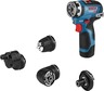 BOSCH Professional akumulatorski odvrtač GSR 12V-35 FC Flex set, 2x3.0Ah akumulator, brzi punjač GAL 12V-40, nastavak stezne glave GFA 12-B, L-BOXX 102 kofer