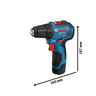 BOSCH Professional akumulatorska bušilica-odvrtač GSR 12V-30 - Brushless motor (2x 2,0Ah + GAL 12V-40, torba, set bitova i 2 seta burgija)