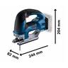 BOSCH Professional aku ubodna testera GST 18V-155 BC solo, L-BOXX
