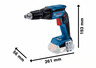 Bosch Professional aku odvrtač za suvu gradnju GTB 185-LI - SAMO ALAT