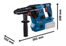 BOSCH Professional akumulatorski pneumatski čekić GBH 18V-28 CF, SDS Plus, brzostezna glava, L-BOXX kofer, Solo alat 0611921001