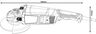 BOSCH Professional ugaona brusilica GWS 2200-230 (Paddle Switch & Deadman)