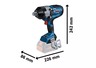 BOSCH Professional akumulatorski udarni odvrtač GDS 18V-1600 HC Solo alat