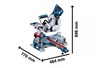 BOSCH Professional preklopna testera GCM 305-216 D