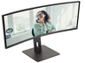 Monitor 34 AOC CU34P3CV, UWQHD, VA, 100Hz, 1ms, HDMI, DP, USB, zakrivljen