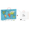 Viga Drvena magnetna puzzle mapa sveta/piši briši tabla