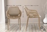 Bolzz Royal stolica beige BOLROYCHAIBEI