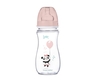 Canpol Babies Flasica 300Ml Siroki Vrat, Antikolik - Easy Start- Exotic Animals - Pink
