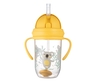 Canpol Babies Non-Spill sportska šolja Sa Slamcicom (Teg) 270Ml 56/606 Exotic Animals - Yellow