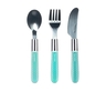 Canpol Babies Pribor - Metalni Set noz, viljuška i kašika 9/477 - Blue