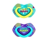 Canpol Babies Silikonska Varalica 6-18M Neon Love 2 Kom Blue