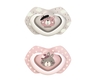 Canpol Babies Silikonska Varalica 6-18M Bonjour Paris 2 Kom 22/648 Pink