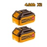 INGCO Set baterija 2X4AH COSLI240312E