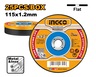 INGCO Rezna ploča 115X1.2 metal/INOX 25/1 MCD1211525