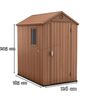Keter Baštenska kuća Darvin 4X6 braon CU 246949