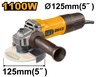 INGCO Ugaona brusilica 1100W SUPER AG110028