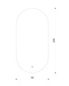 Hana LED ogledalo 50x100 cm