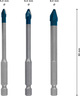 Bosch 3-delni set EXPERT burgija za tvrde pločice HEX-9 Hard Ceramic 5-8 mm 2608900595
