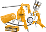 INGCO Set pneumatskih alata AKT0052