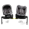 Kinderkraft set auto sedišta i-lite i-fix endura safe sa isofix bazom grey KCENSA00GRY3000