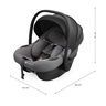 Kinderkraft auto sedište i-lite 40-87cm cool grey KCILIT00GRY0000