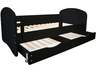 Dečiji krevet 160x80cm OLEK - CRNI 740010