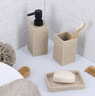 Tendance casa za cetkice 10,5x6,3x6,3 cm poliresin  natural