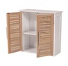 Tendance kupatilski ormaric sa 2 vrata i 1 policom stockholm 52x22x55cm mdf bambus bela