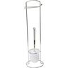 Tendance drzac toalet papira i wc cetke 16,5x16,5x59 cm metal hrom