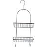 Tendance viseca dvostruka polica za tus 22,5x10x55 cm metal hrom